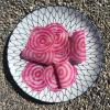 Zebra beet chiogga carpaccio raw