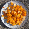 Butternut with skin dice 20x20 mm raw