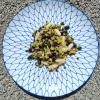 Haricot noir, haricot blanc, lentille beluga,pois cassé cuit